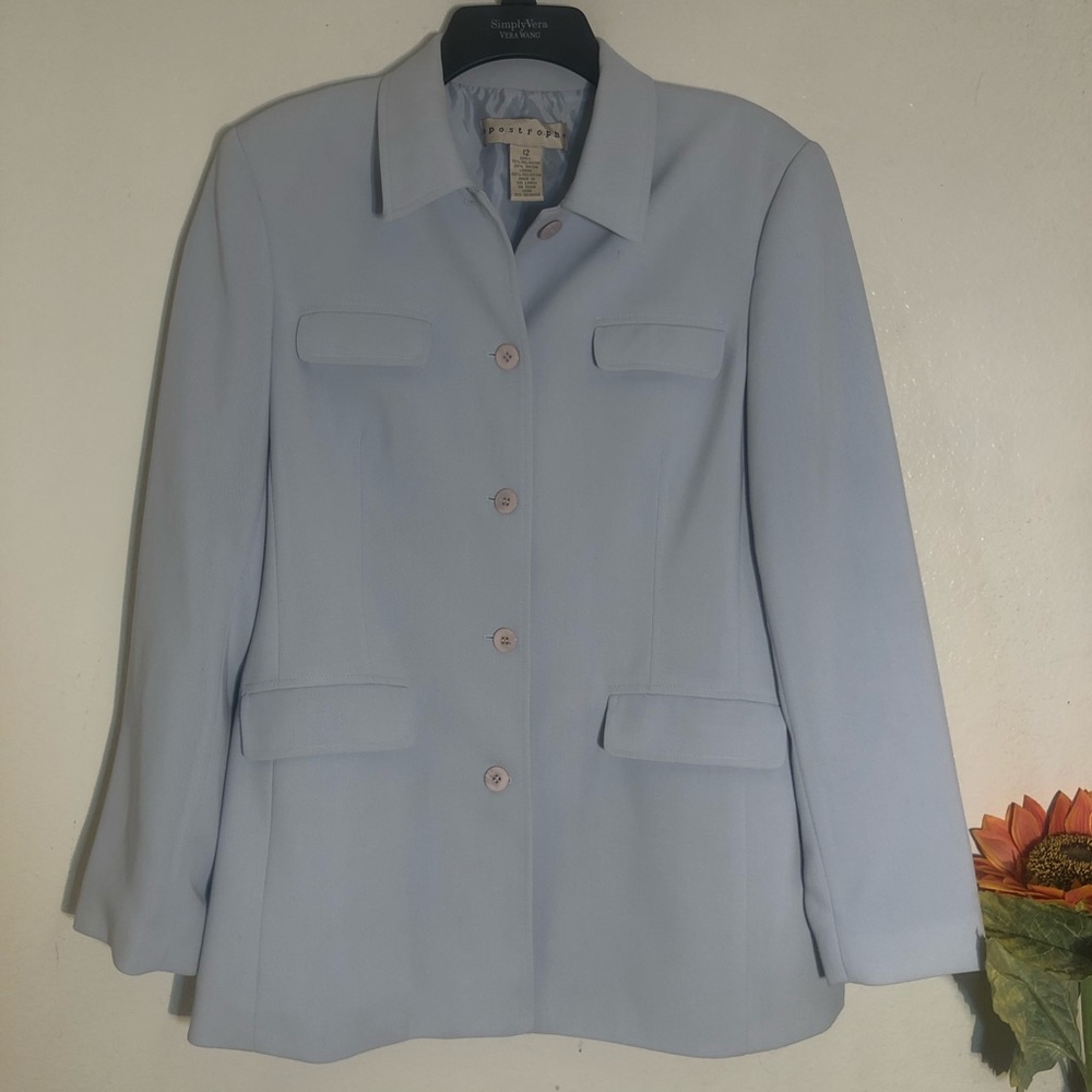 Beautiful Baby Blue Apostrophe Blazer
